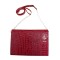 Sublimation PU Leather Eel Skin Purse Red