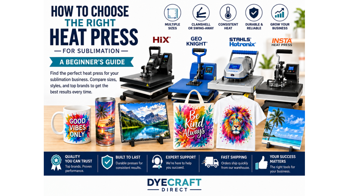 How to Choose the Right Heat Press for Sublimation: A Beginner’s Guide