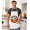 Adult Sublimation Blank Aprons – White Polyester with Pockets – 6 Pack (405)