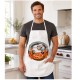 Adult Sublimation Blank Aprons – White Polyester with Pockets – 6 Pack (405)