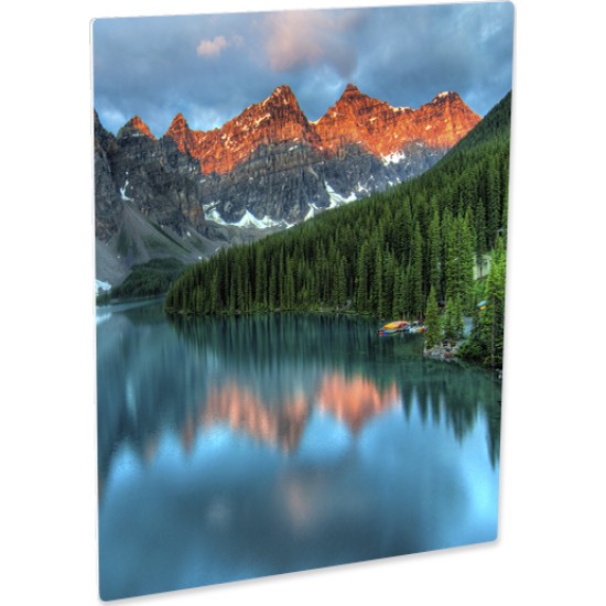 4129 16x24 Chromaluxe Gloss White Aluminum