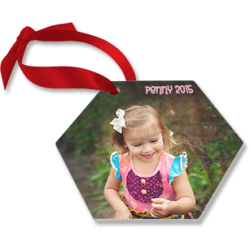 4172 HEXAGON ORNAMENT 2-SIDED