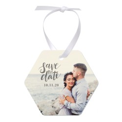 4854 Honeycomb Aluminum 2-Sided Ornament