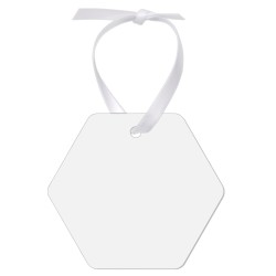 4854 Honeycomb Aluminum 2-Sided Ornament