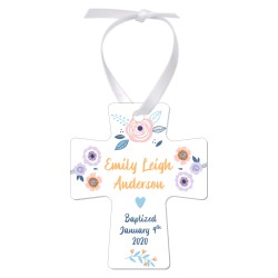 4855 Cross Shape Aluminum 2-Sided Ornament 4855 Cross Shape Aluminum 2-Sided Ornament