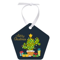 4858 Pentagon Aluminum Sublimation Ornament