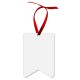 Hardboard Bunting Shape Ornament with Red Ribbon (4869 ) A-6