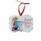 4870 Hardboard Benelux Shape Ornament with Red Ribbon