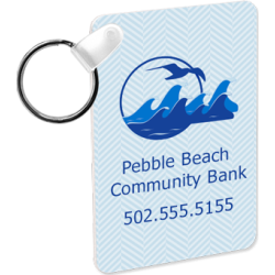 5995 TWO-SIDED RECTANGLE KEY CHAIN