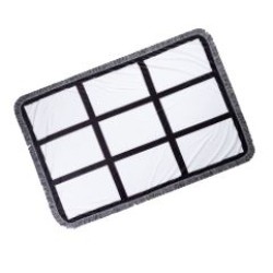 Sublimation 9 Panel Plush Throw Blanket