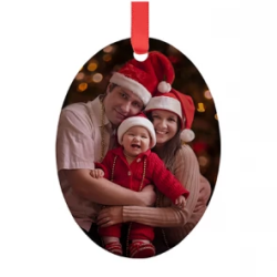 Sublimation Blank Acrylic Oval Ornament Sublimation Blank Acrylic Oval Ornament