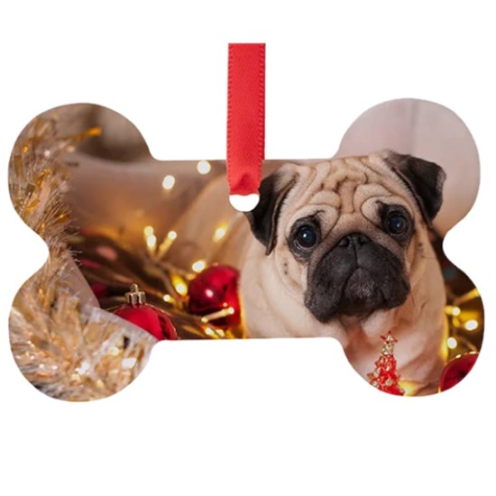 Sublimation Blank Acrylic Ornament (Bone)