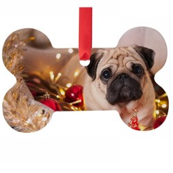 Sublimation Blank Acrylic Ornament (Bone)