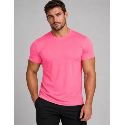 ELECTRIC PINK Lightweight Performance Polyester T-Shirt – XL