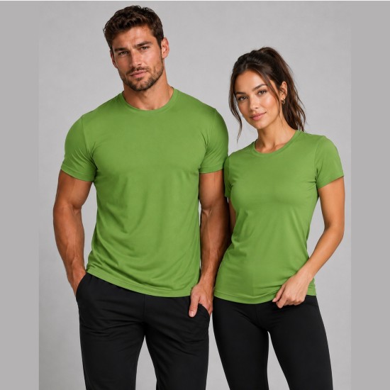 LIME GREEN Lightweight Performance Polyester T-Shirt – Medium