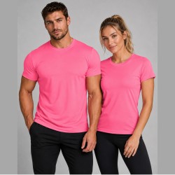 ELECTRIC PINK Lightweight Performance Polyester T-Shirt – Small