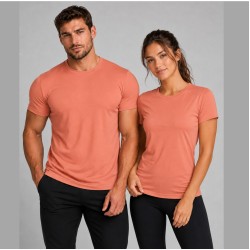 PEACH SORBET Lightweight Performance Polyester T-Shirt – Large