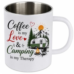 300ml Stainless Steel Mug White