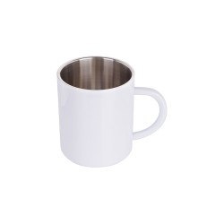 300ml Stainless Steel Mug White 300ml Stainless Steel Mug White