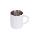 300ml Double Walled White Steel Mug  ( B10GW ) FL-12