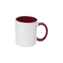 11oz Inner Rim Color Mug Maroon 11oz Inner Rim Color Mug Maroon