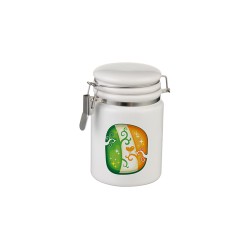 Sublimation Ceramic Storage Jar w. Locking Lid E-4 Sublimation Ceramic Storage Jar w. Locking Lid E-4