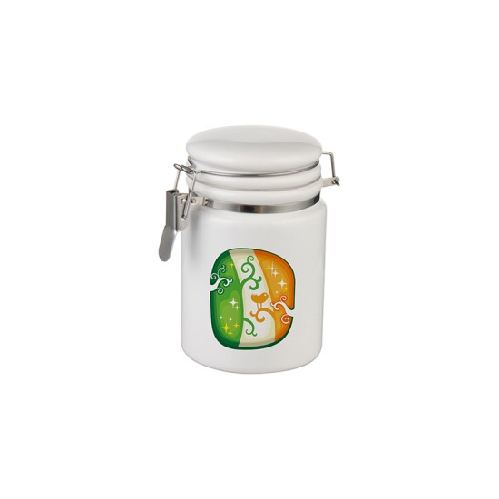 Sublimation Ceramic Storage Jar w. Locking Lid  E-4