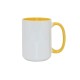 15oz Inner Rim Color Mug Yellow (36pcs/case) (MUG-IR15Y) FL-5