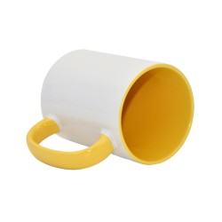 15oz Inner Rim Color Sublimation Mug Yellow 15oz Inner Rim Color Sublimation Mug Yellow