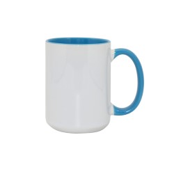 15oz Inner Rim Color Mug Light Blue 15oz Inner Rim Color Mug Light Blue