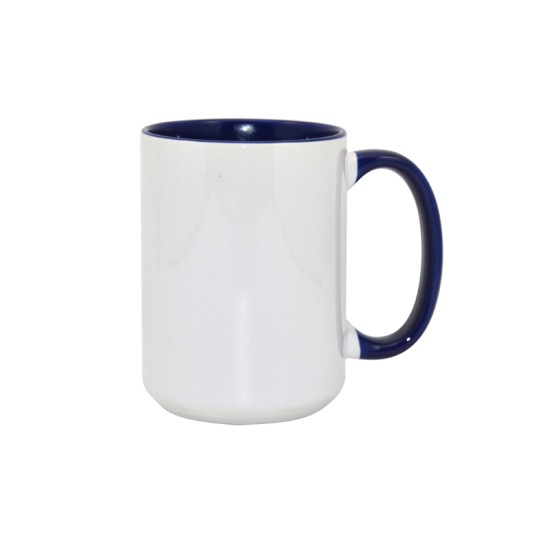 15oz Inner Rim Color Mug Blue (36pcs/case)  (MUG-IR15B)  FL-5