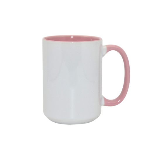 15oz Inner Rim Color Mug Pink (36pcs/case) (MUG-IR15P) FL-5