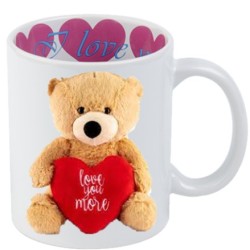 11oz Motto Mug I LOVE YOU Pink Heart Sublimation Mug 11oz Motto Mug I LOVE YOU Pink Heart Sublimation Mug
