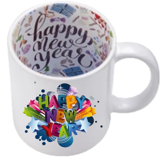 11oz Motto Mug HAPPY New Year (BD101-HN)   FL-13  