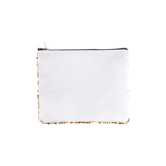 Sequin Makeup Bag Gold-Silver