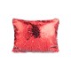 Sequin Makeup Bag Red/Silver 