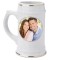 Sublimation Ceramic Beer Stein With Gold Rim 22oz (B922-01) per 2 p/c $19.99