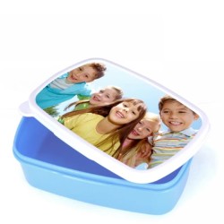 Sublimation Plastic Lunch Box With Premium Metal Insert BLUE Sublimation Plastic Lunch Box With Premium Metal Insert BLUE