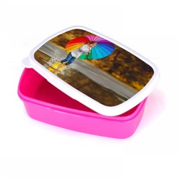Plastic Lunch Box PINK Plastic Lunch Box PINK