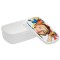 Sublimation Plastic Lunch Box With Premium Metal Insert -WHITE J-3