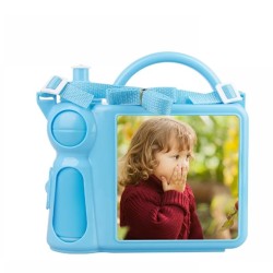 Handle Lunch Boxes w. Insert Plastic, Blue
