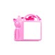 Handle Lunch Boxes  w. Insert Plastic, Rose (BFH46071PR )  J-3