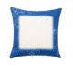 TD-ZT4040BL DyecraftDirect Blank Faux Bleach Poly-Linen Pillow Cover Blue