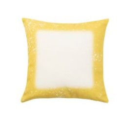 Faux Bleach Pillow Cover Yellow