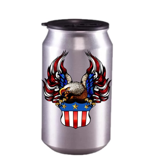 Sublimation Tin Cola Can SILVER 16oz (BLH5-S) FL-8