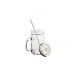 sublimation drinkable 12oz Mason Jar Clear with lid and straw sublimation drinkable 12oz Mason Jar Clear with lid and straw