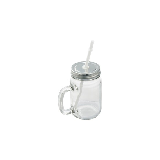  sublimation drinkable 12oz Mason Jar Clear with lid and straw ( BM12C  ) FL-8