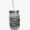 sublimation drinkable 12oz Mason Jar frosted with lid and straw