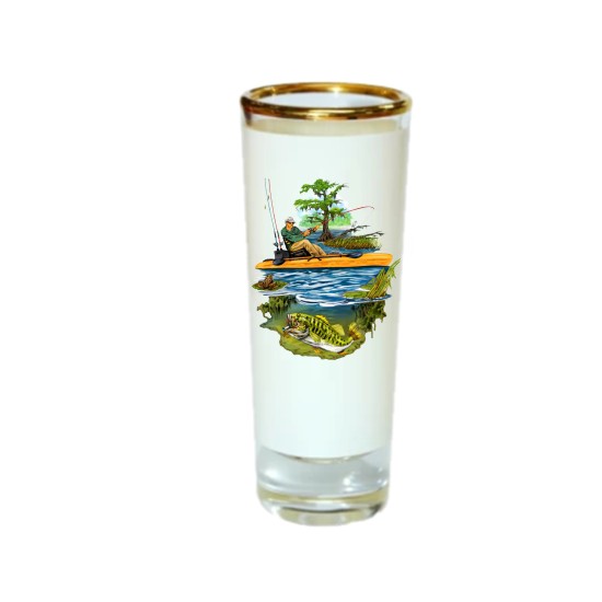 3oz Shot Glass with Gold Rim 12 P/C E-8