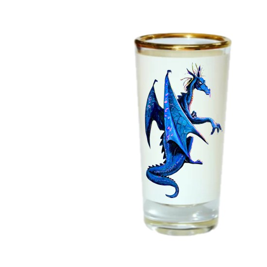 3oz Shot Glass with Gold Rim 12 P/C E-8